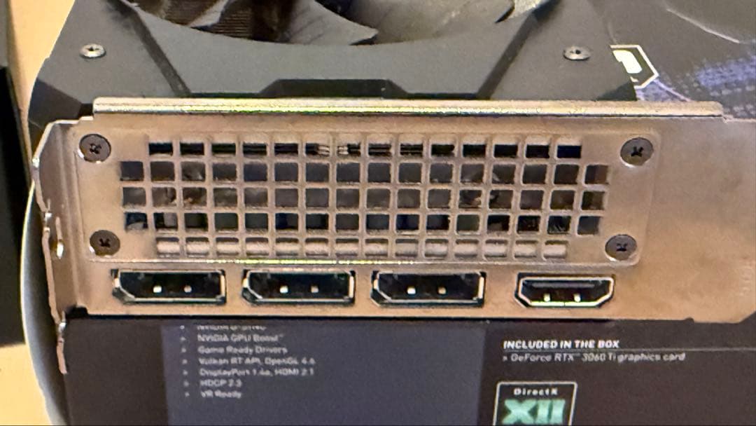 rtx3060ti 8GB 送料込み　動作品