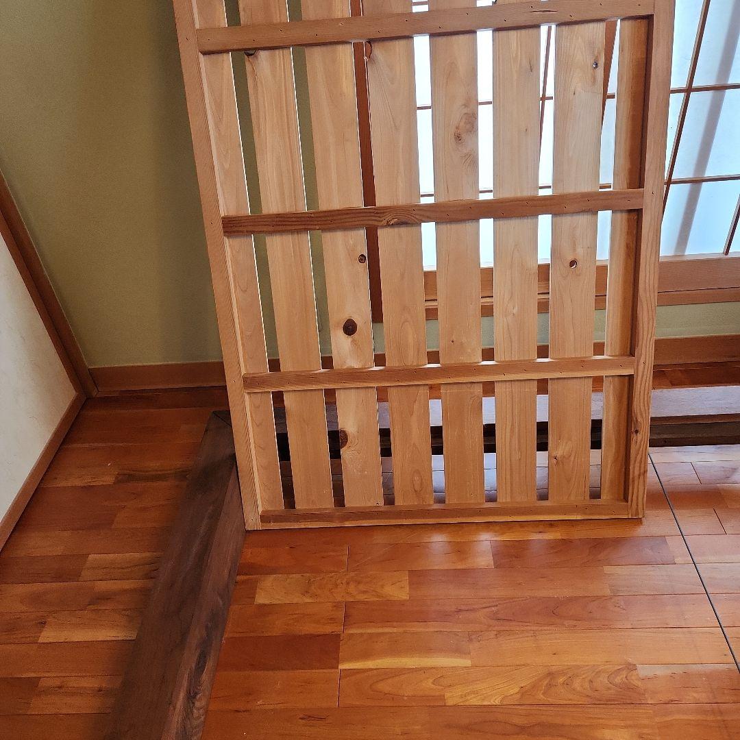 MASTERWAL モアレスベッドフレーム　ワイドダブル　ウオールナット