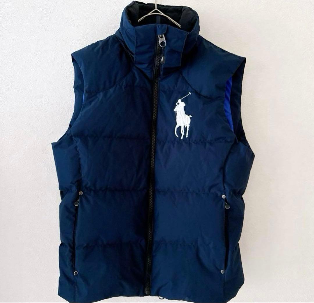 【清水】ポロ ラルフローレン フード付きダウンベスト XS