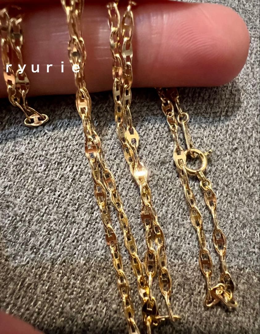 18金K18ネックレス　ユニセックス50センチ