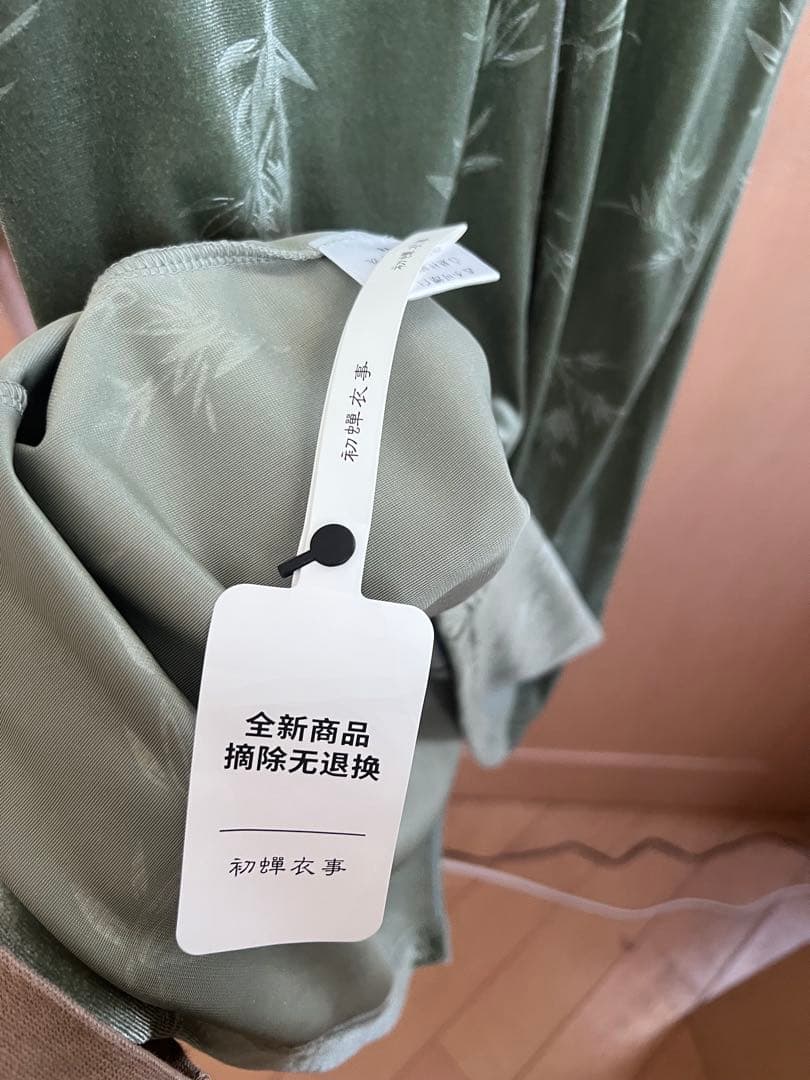 チャイナドレス風ロングワンピース