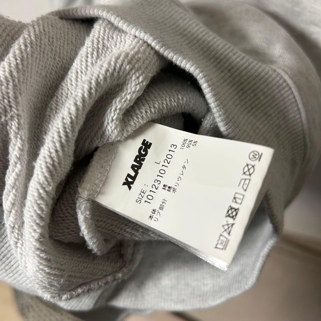 XLARGE グレー ロゴスウェット　Lサイズ