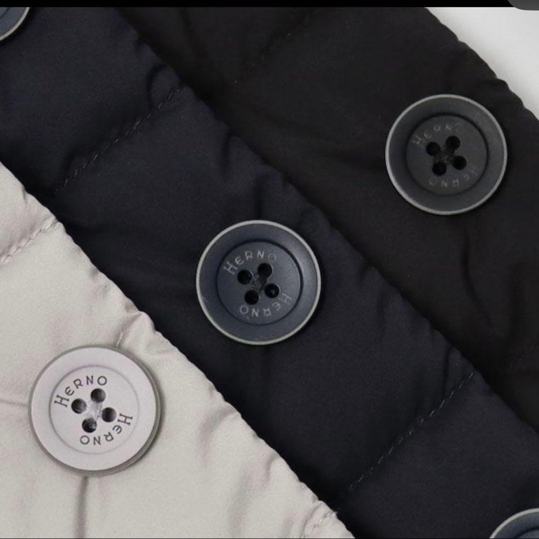 美品　国内正規品　ヘルノ / HERNO / ダウン ジレ　ネイビー　44