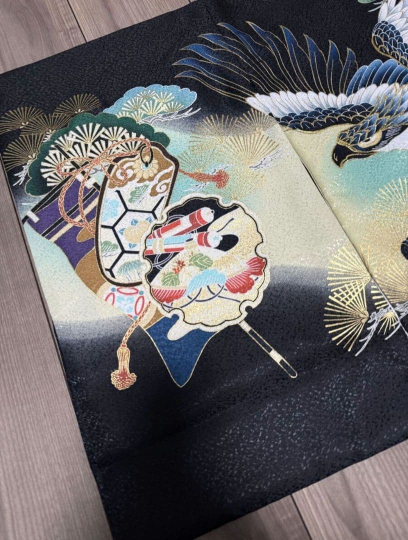 新品　お宮参り　産着(初着、祝着)　七五三　男の子　子供着物　襦袢セット　高級