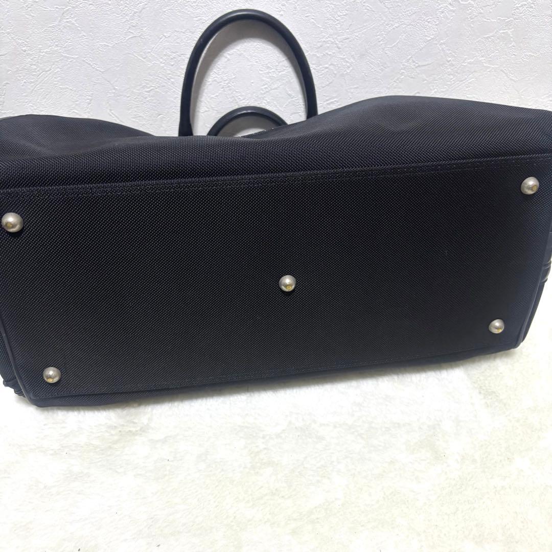 【希少】バーバリーゴルフ 2way ボストンバッグ ブラック ロゴ レザー