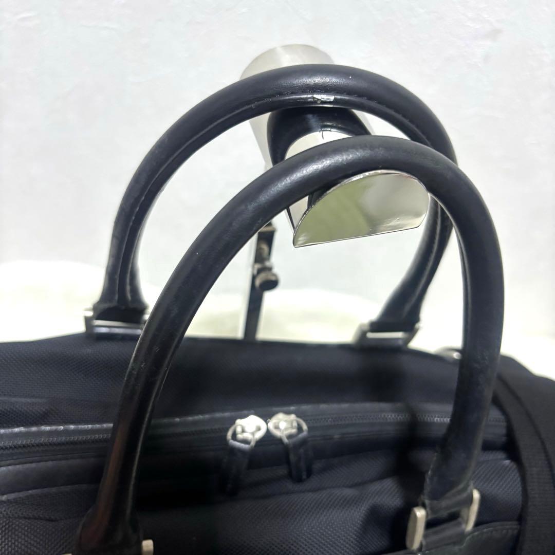 【希少】バーバリーゴルフ 2way ボストンバッグ ブラック ロゴ レザー