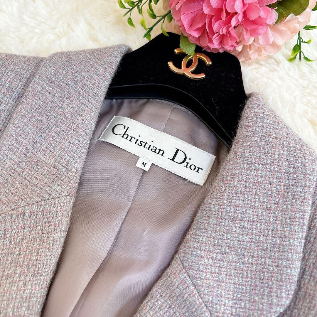 クリスチャンディオール ツイード ジャケット テーラード ダブル