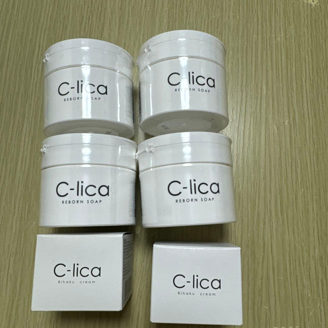 長寿の里 C-lica Reborn Soap洗顔料＆美白クリーム 30gセット