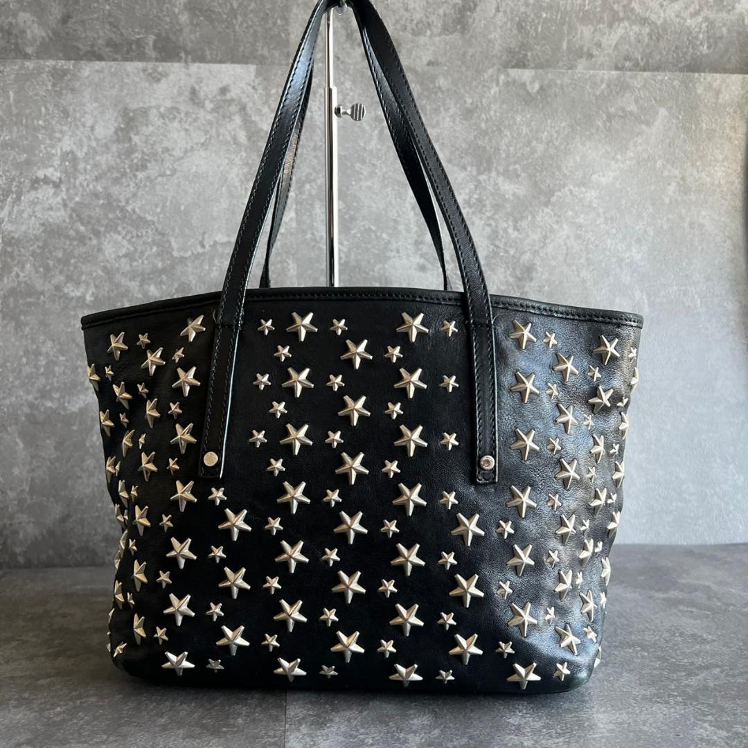 ⭐️JIMMY CHOO⭐️ジミーチュウ サシャ S トートバッグ スタッズ