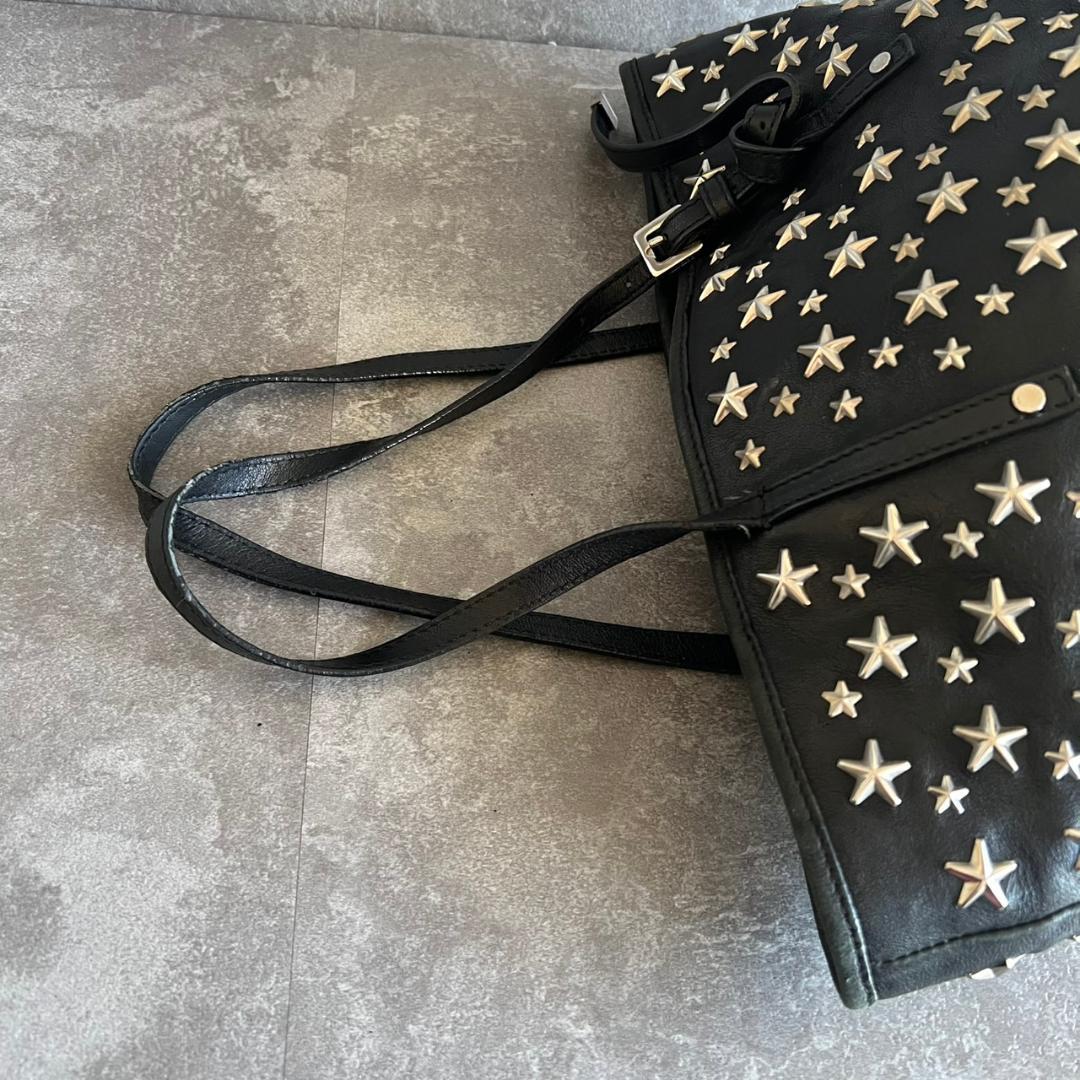 ⭐️JIMMY CHOO⭐️ジミーチュウ サシャ S トートバッグ スタッズ