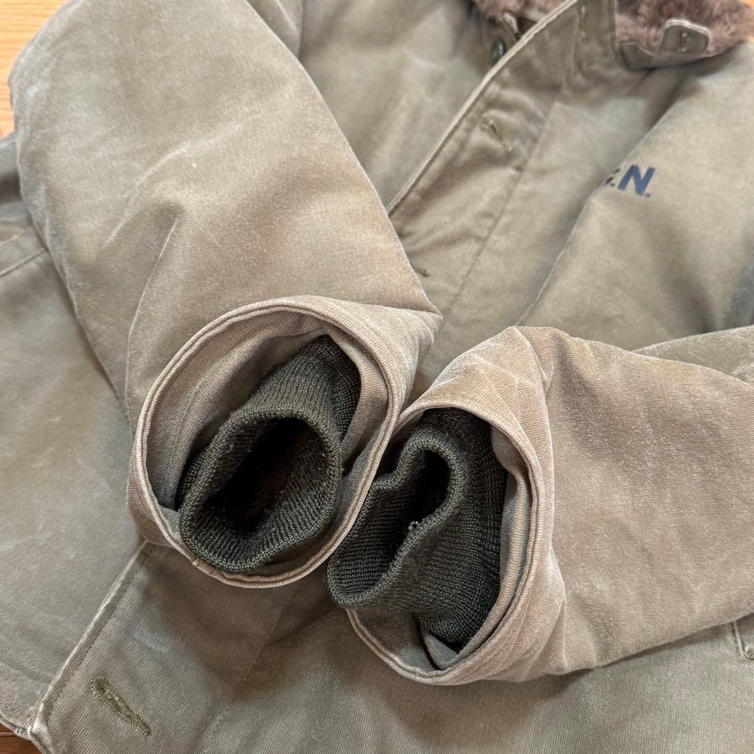 ヒューストン　N-1 デッキジャケット　40 タン？カーキ　レギュラータイプ