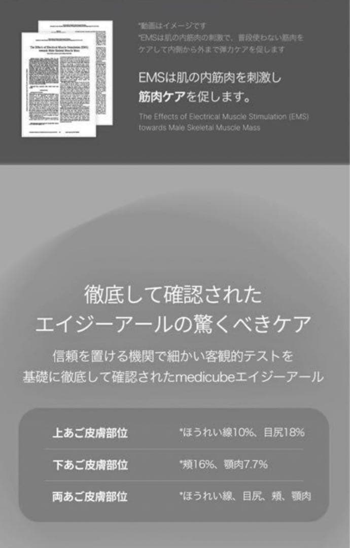 メディキューブEMS AGE-R ジェル付き　美顔器