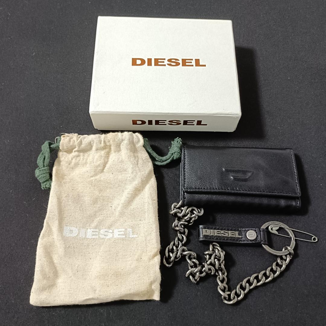 【新品未使用品】DIESEL キーケース ブラックレザー 6連 ディーゼル