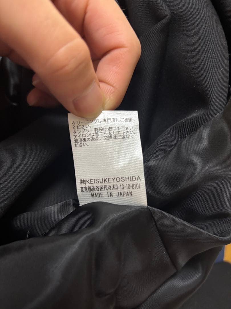 keisuke yoshidaブラック テーラードジャケット