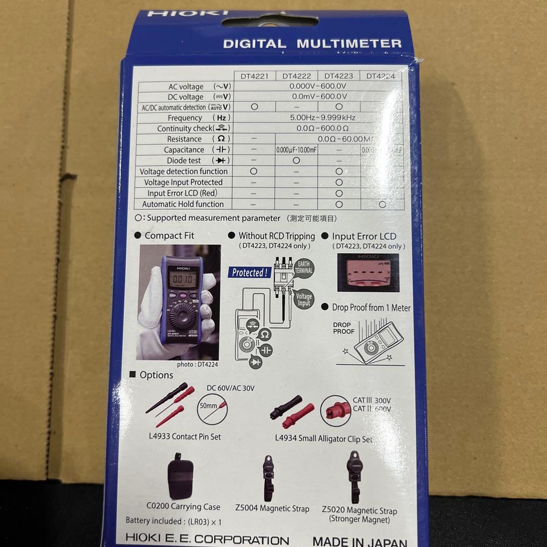 HIOKI DT4221 デジタルマルチメーター