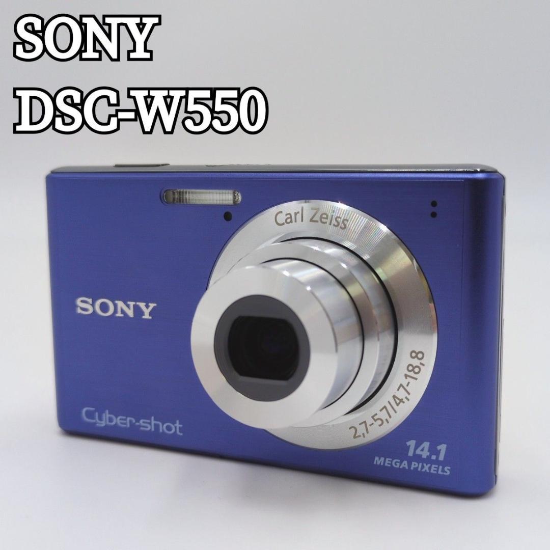 未使用級 SONY Cyber-shot 1410万画素 W550 ブルー