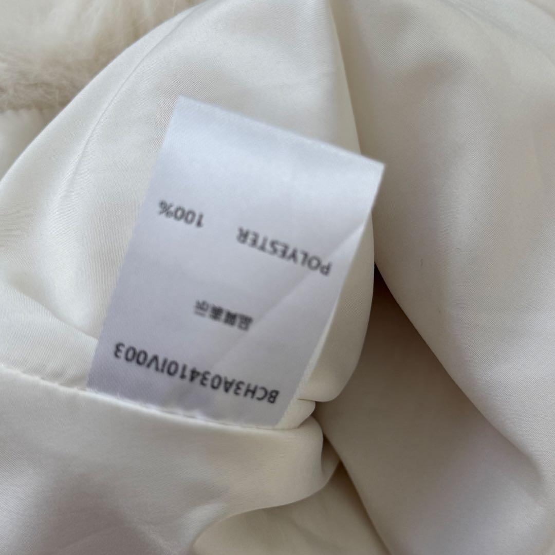 【1回のみ使用】 Birthday bash ファー ベスト ホワイト zara