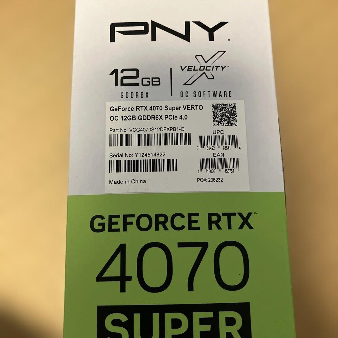 グラフィックボード・グラボ・ビデオカード PNY GeForce RTX 4070 Super 12GB