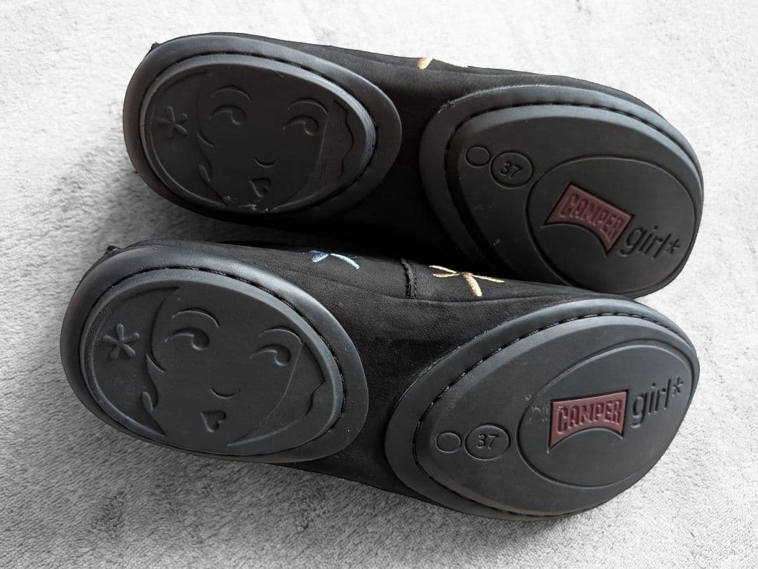 CAMPER ライトニナ フラットシューズ 刺繍 花柄 23.5 極美品