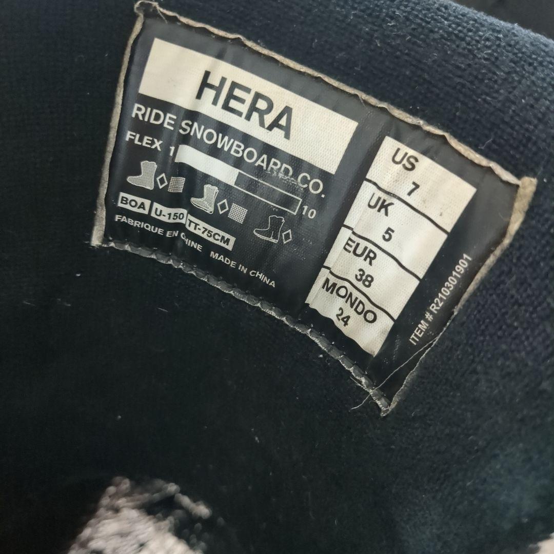 ライド　HERA ブラック スノーボードブーツ　24