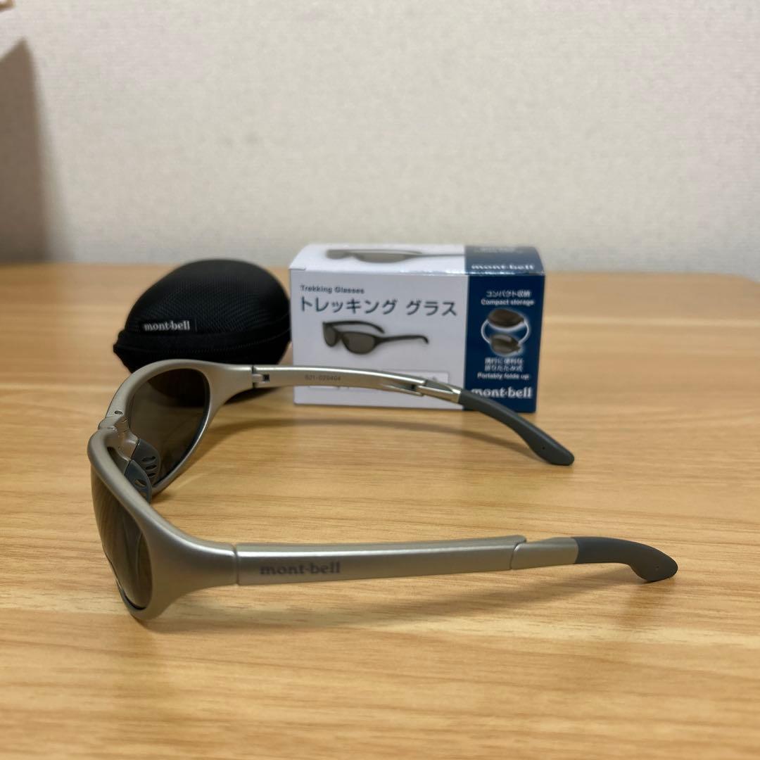 【新品】モンベル トレッキンググラスサングラス ライトグレー シルバー