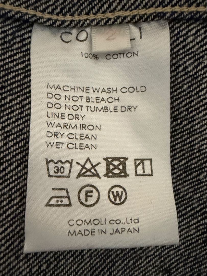 COMOLI デニムワークジャケット