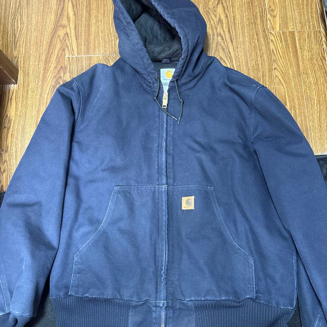 カーハートアクティブジャケットネイビー