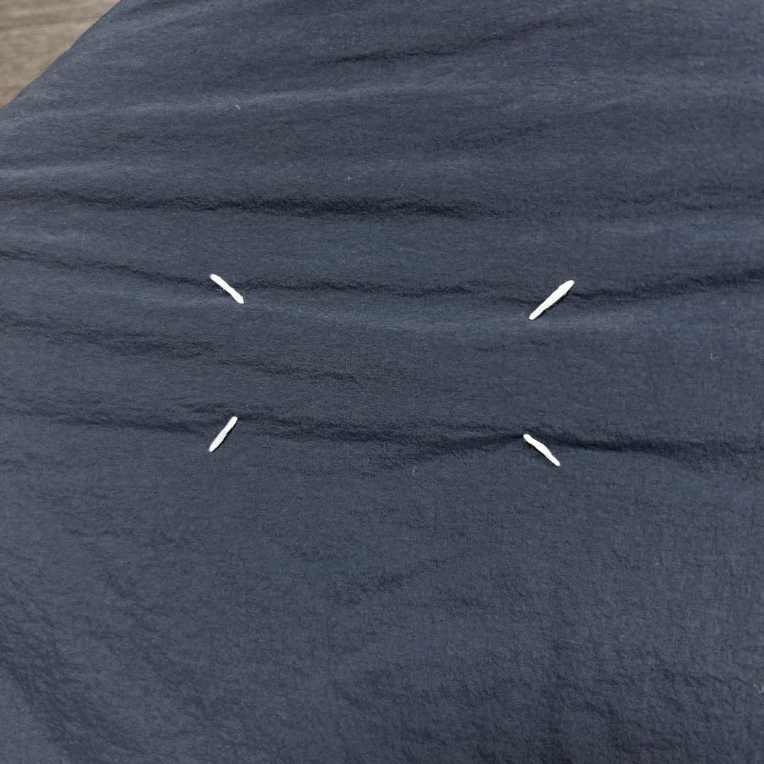 メゾンマルジェラ ノーカラージャケット ボタンレス イタリア製 ネイビー 48