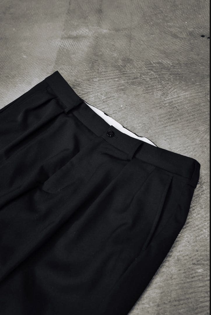 パンツ anytee Officer Pants_Black Gabardine L