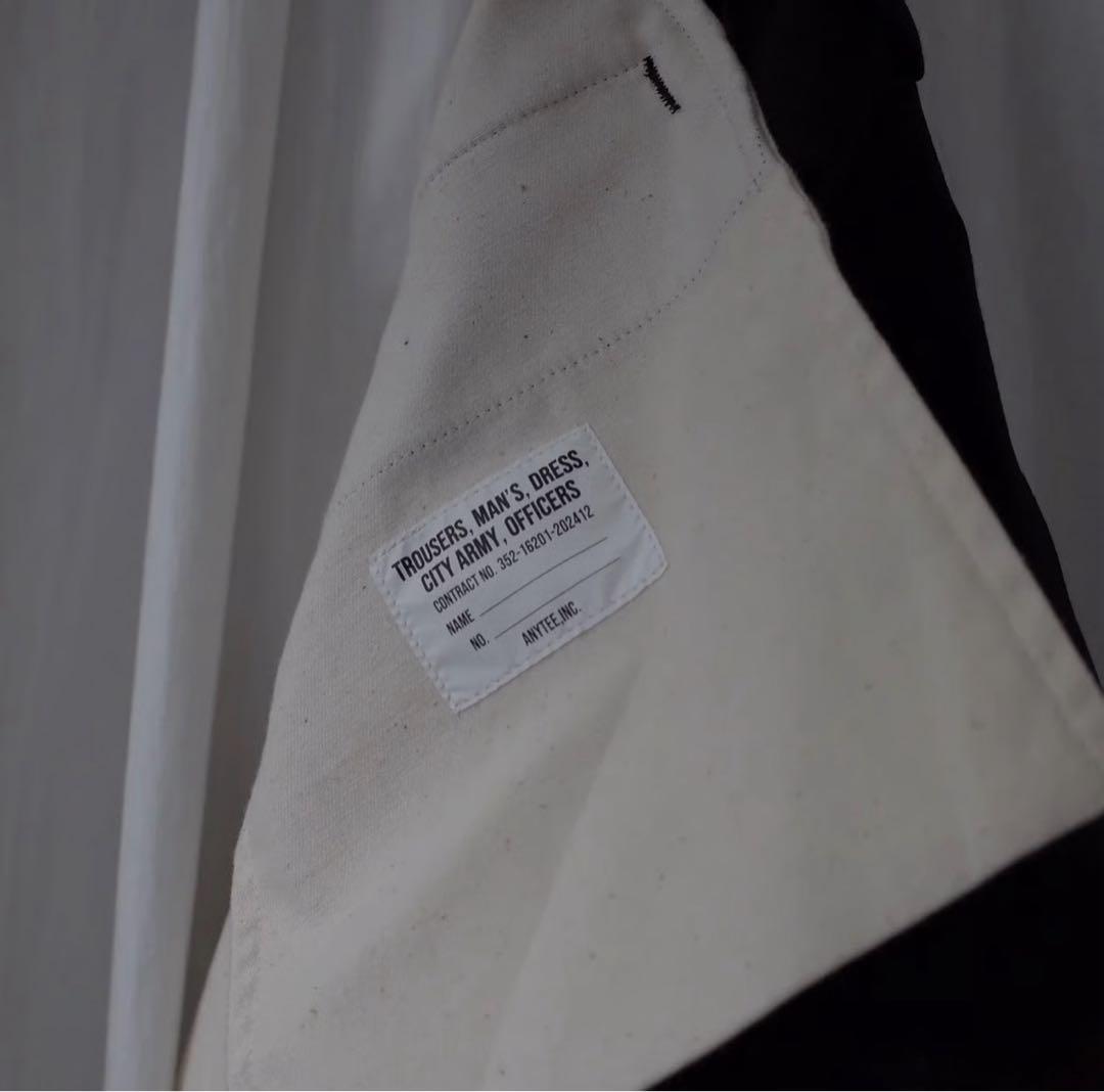 パンツ anytee Officer Pants_Black Gabardine L