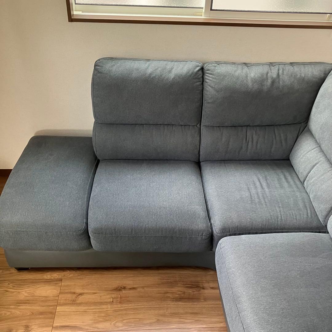 【引き取り限定】 ニトリ　L字ソファ　コーナーソファ　カウチソファ