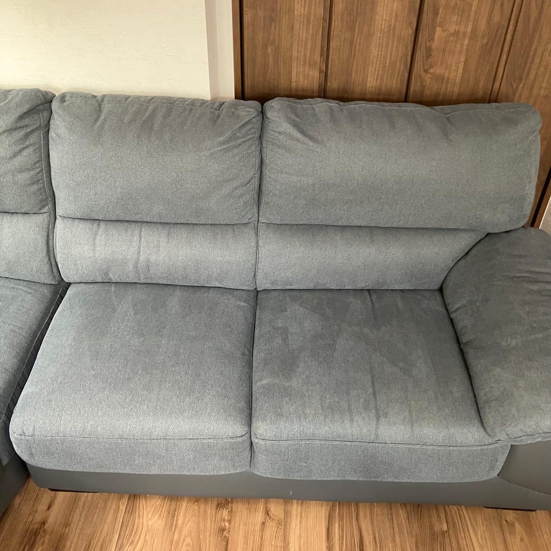 【引き取り限定】 ニトリ　L字ソファ　コーナーソファ　カウチソファ