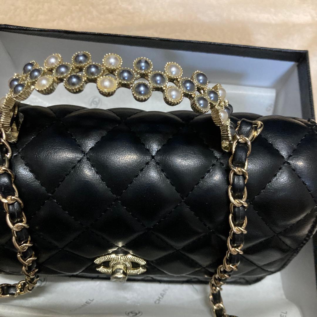 CHANEL キルティング ショルダーバッグ ブラック