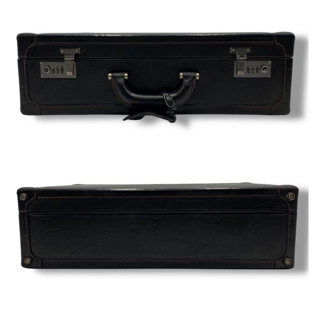 美品 dunhill ダンヒル ビジネス アタッシュケース バッグ レザー 黒