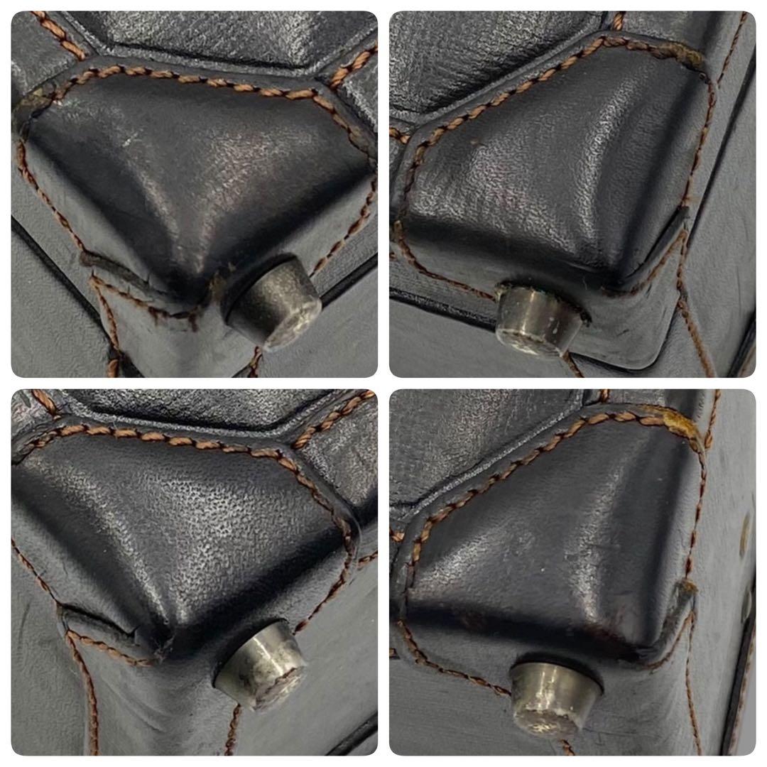 美品 dunhill ダンヒル ビジネス アタッシュケース バッグ レザー 黒