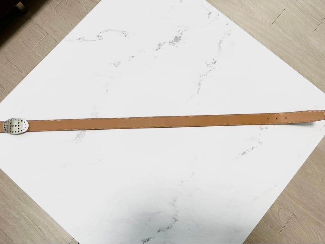 【美品】HERMES エルメスリバーシブルベルト75 エブリンバックルシルバー