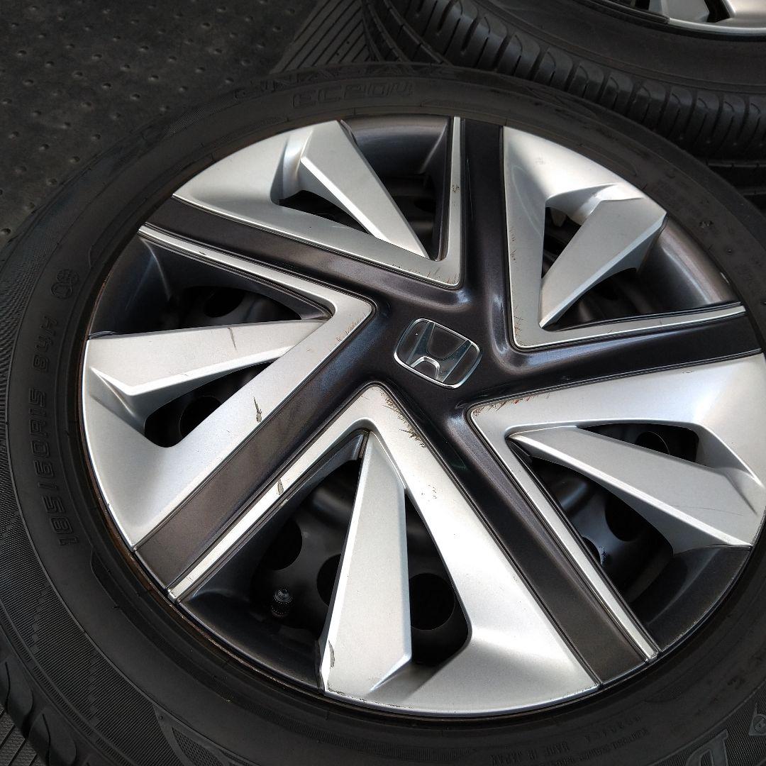 ★Ak ホンダ 純正スチールホイール 185/60R15 ダンロップ 4本