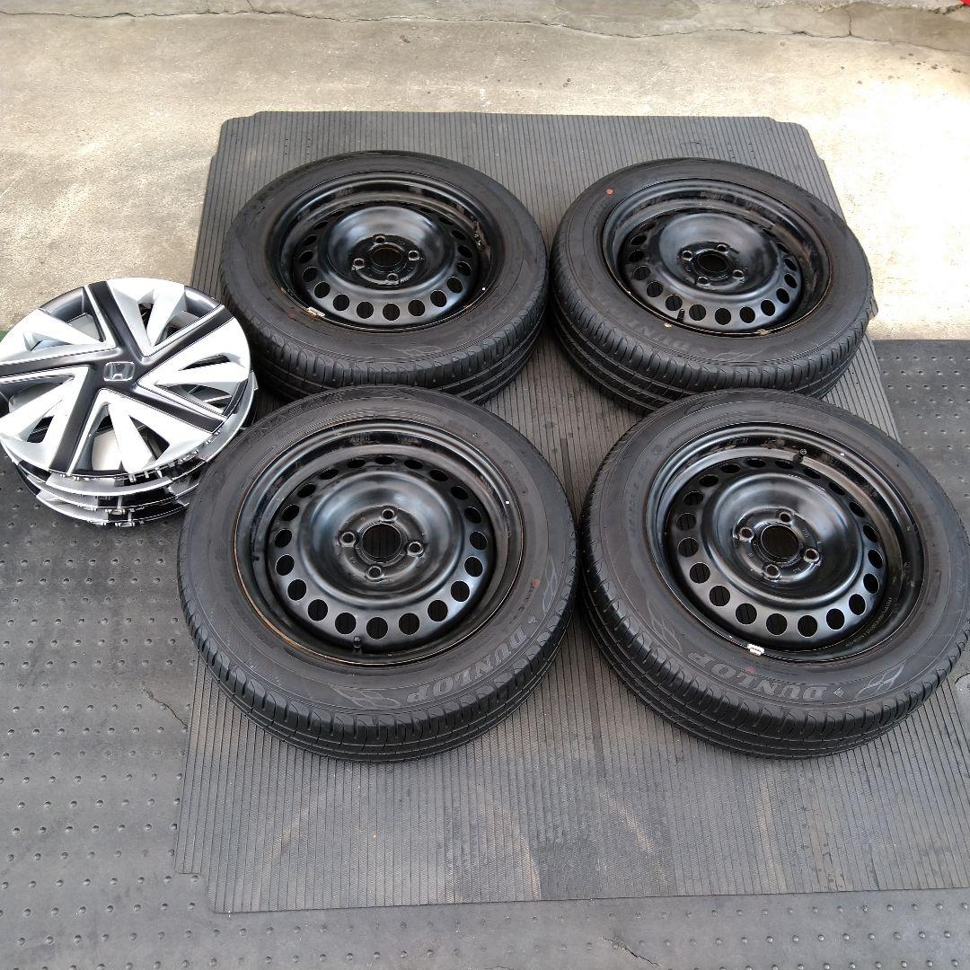 ★Ak ホンダ 純正スチールホイール 185/60R15 ダンロップ 4本