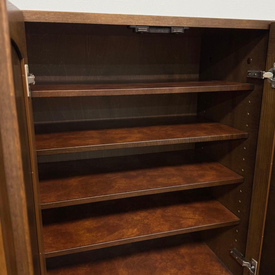 H110K32 カリモク karimoku シューズボックス ミラー付き