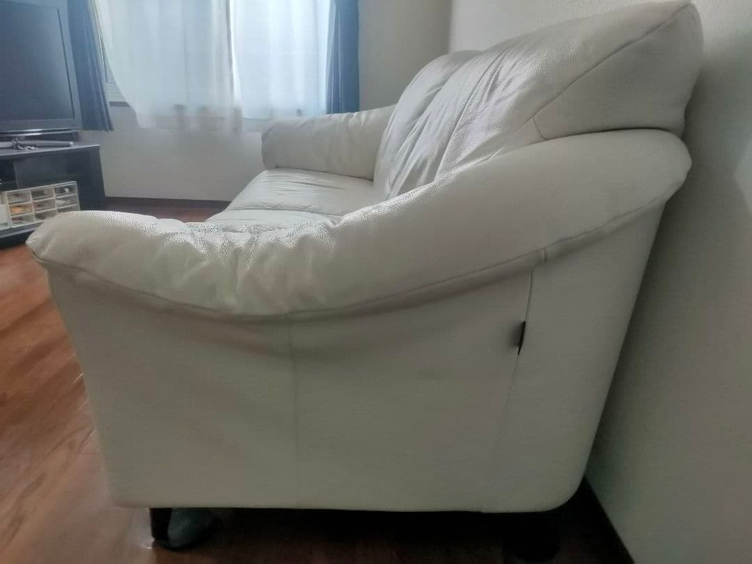 Y*a イタリア製 高級ソファ 総本革張 サコモディ２.５人掛け