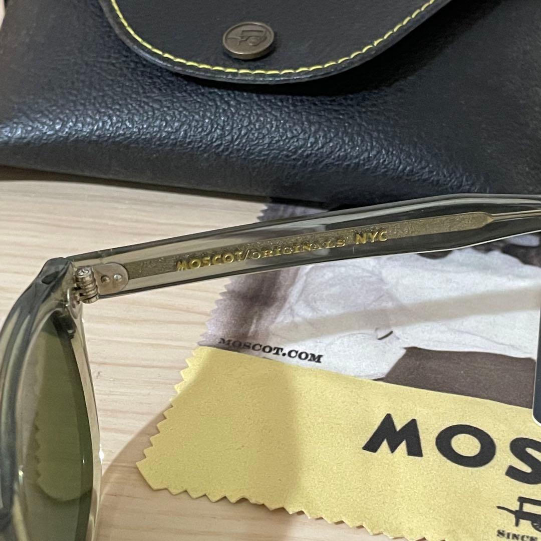 【美品】 MOSCOT LEMTOSH 46 オリーブ /グリーン レンズ
