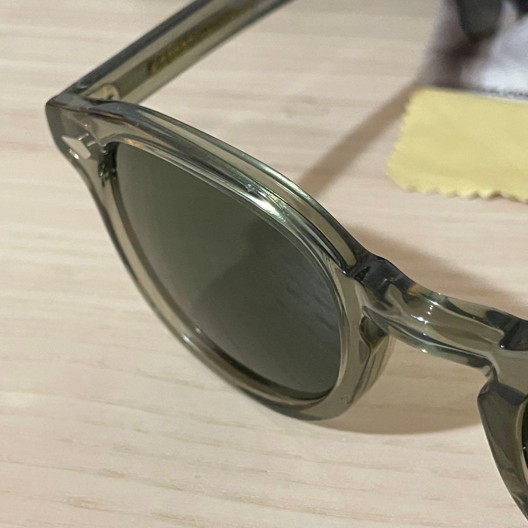 【美品】 MOSCOT LEMTOSH 46 オリーブ /グリーン レンズ
