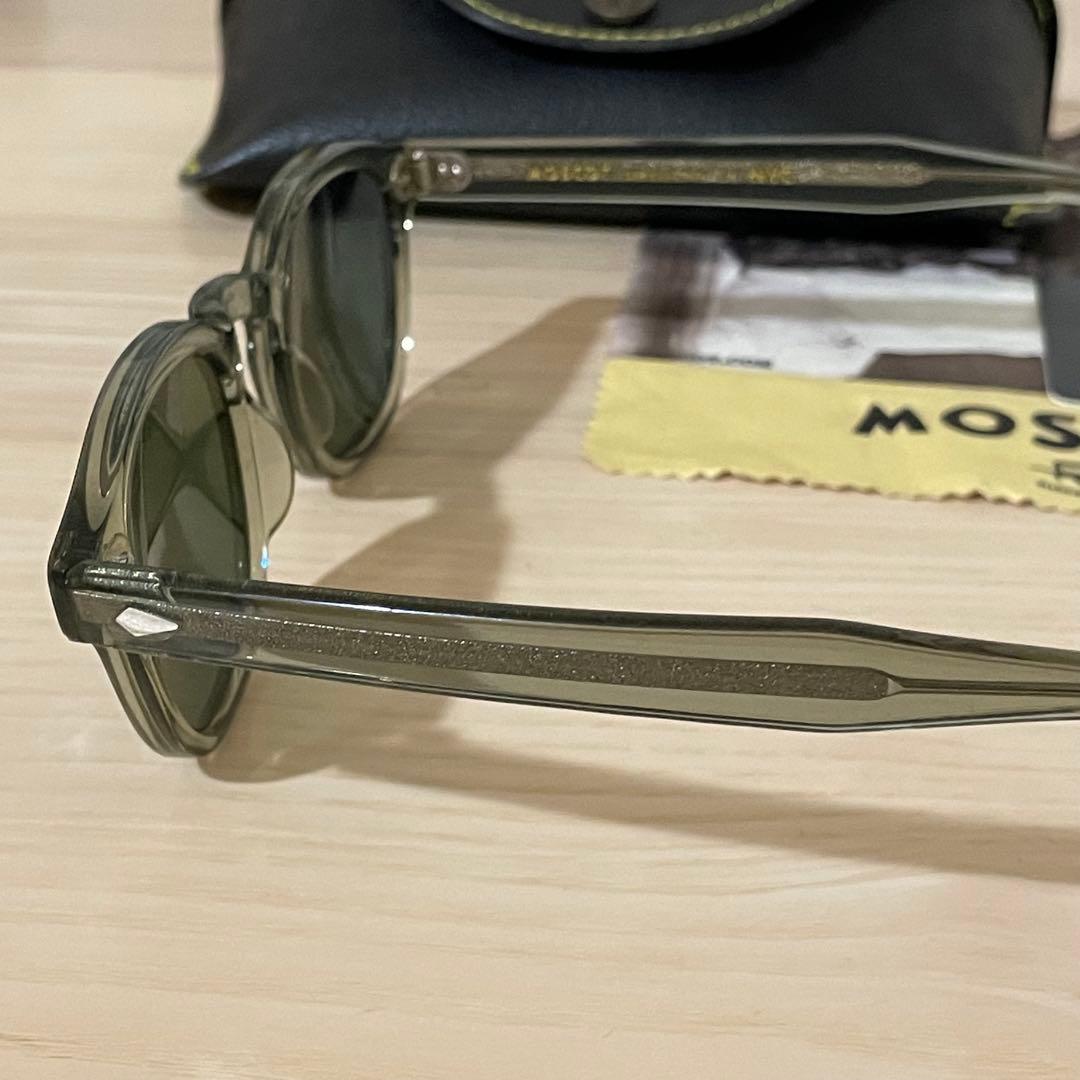 【美品】 MOSCOT LEMTOSH 46 オリーブ /グリーン レンズ