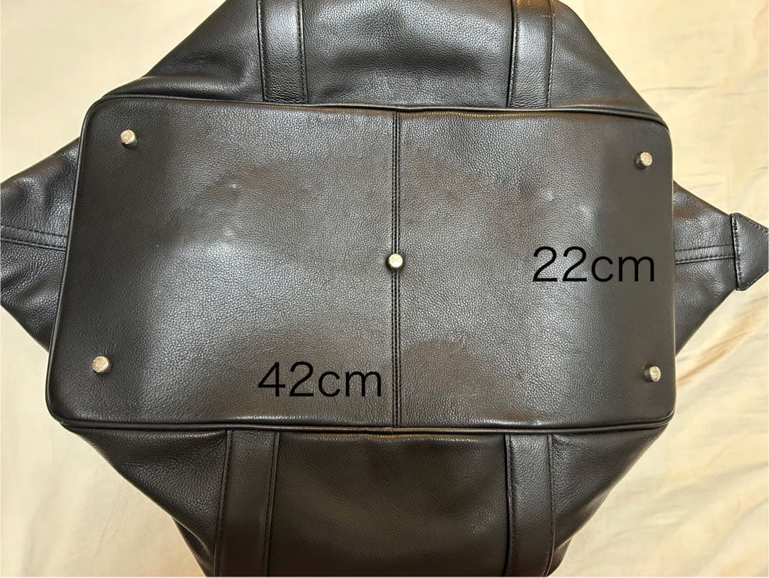 COACH 黒のレザー ボストンバッグ