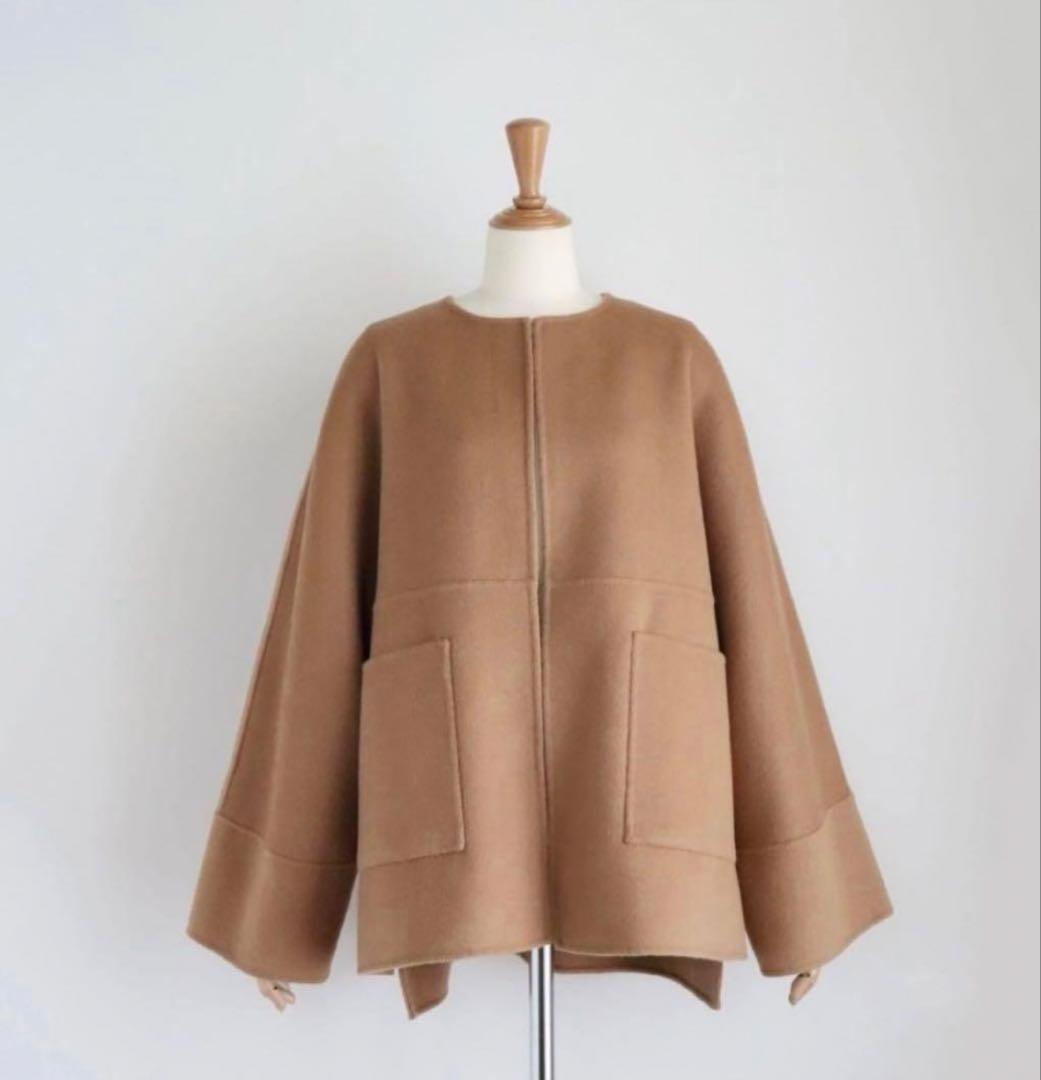 St.cecilia girlish リバーウールコート　キャメル
