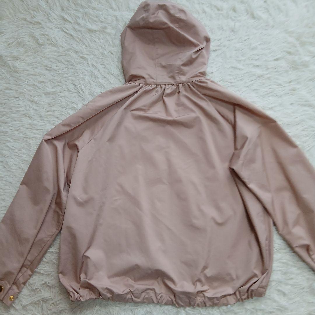 【美品】【ANAYI】ドロスト　パーカー　フードブルゾンジャケット　ピンク