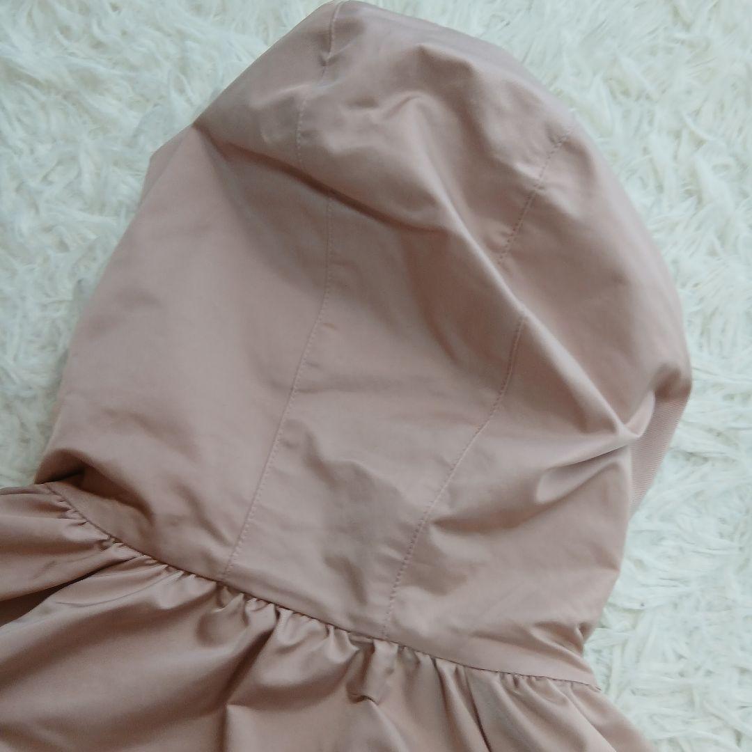 【美品】【ANAYI】ドロスト　パーカー　フードブルゾンジャケット　ピンク