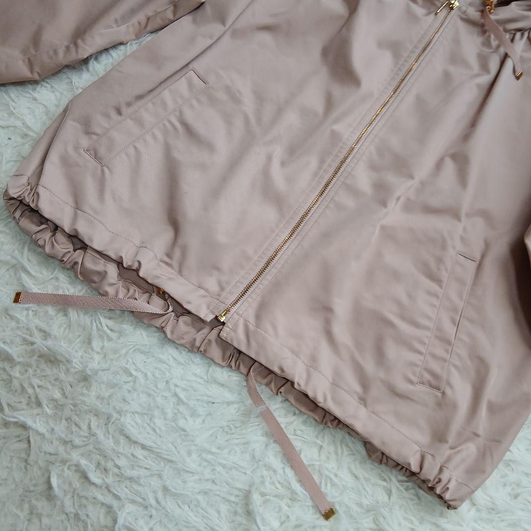 【美品】【ANAYI】ドロスト　パーカー　フードブルゾンジャケット　ピンク