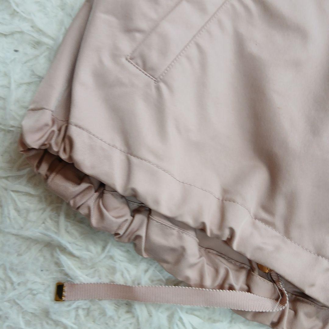 【美品】【ANAYI】ドロスト　パーカー　フードブルゾンジャケット　ピンク