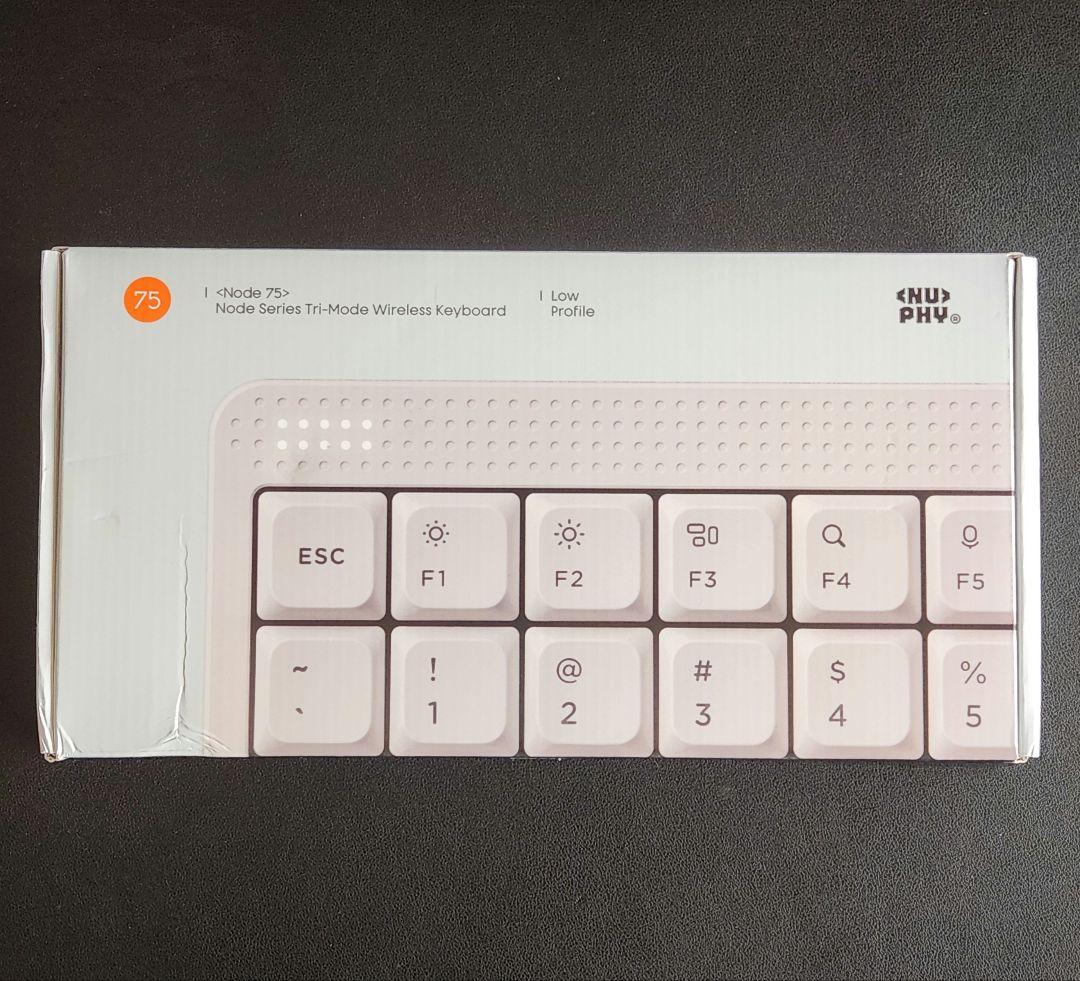 Nuphy Node 75 Lunar White 赤軸 Red Nano